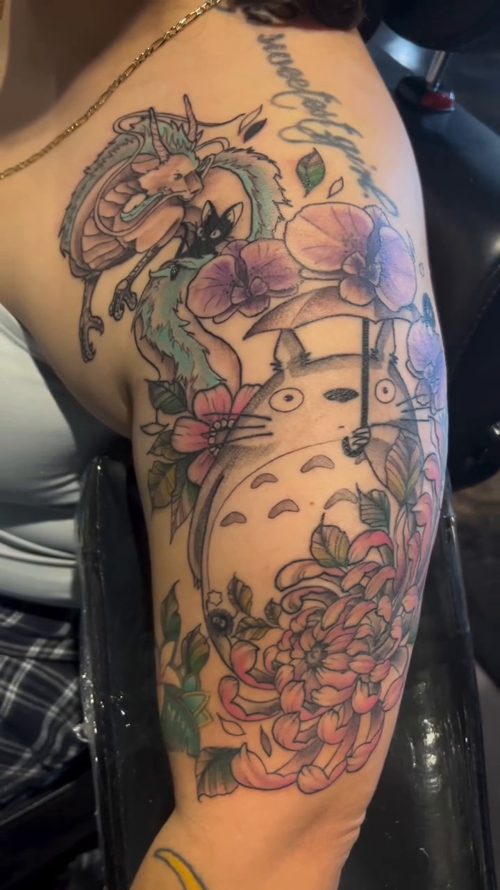 Tattoo by @pedrof.morales — anime, neo_traditional