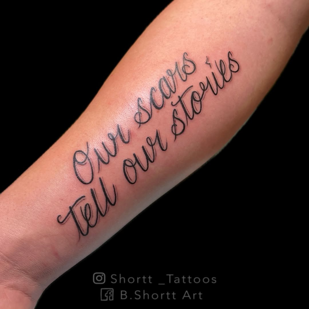 Tattoo by @shortt_tattoos — lettering_script, fine_line