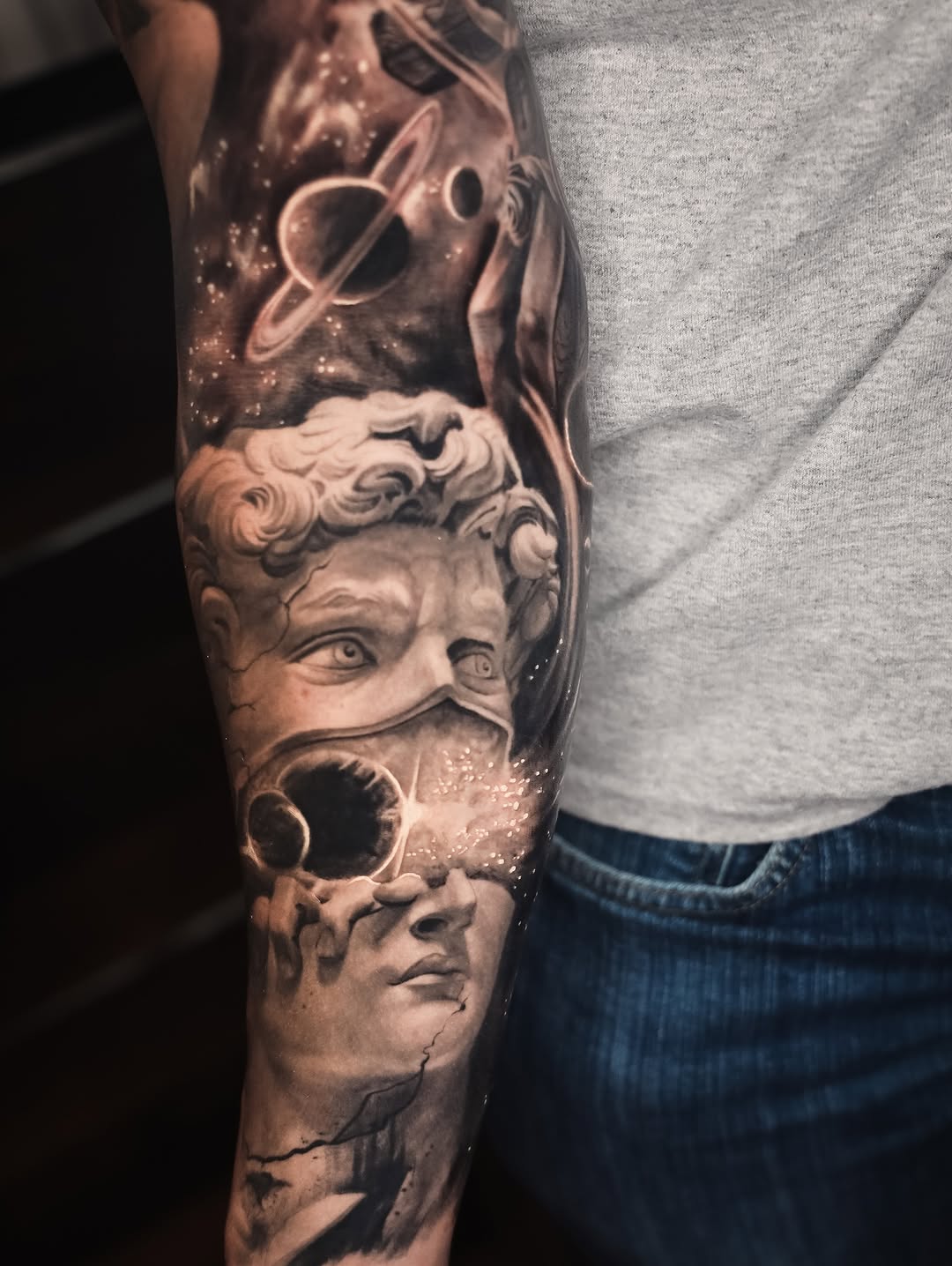 Tattoo by @angel.antonio.tattoos โ realism, dark_realism
