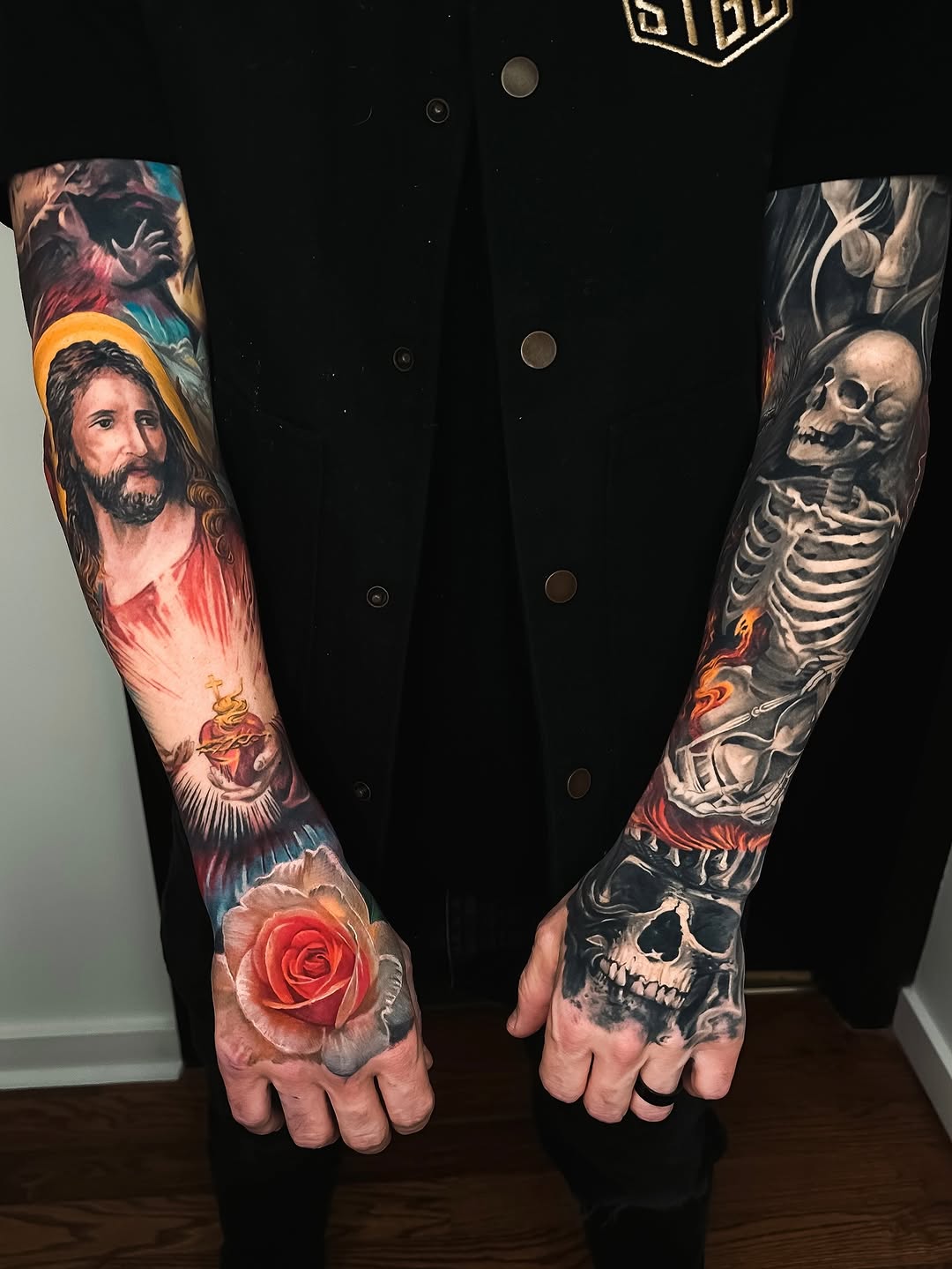 Tattoo by @angel.antonio.tattoos โ realism, dark_realism