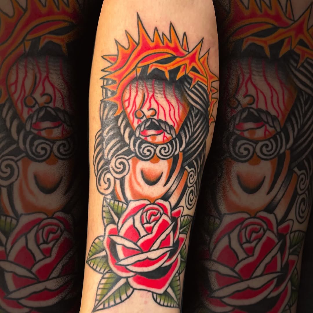 Tattoo by @b_hanika_ — american_traditional, neo_traditional
