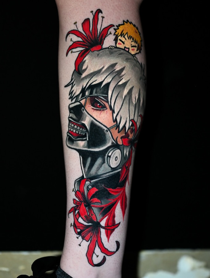Tattoo by @meech.ink — anime, realism