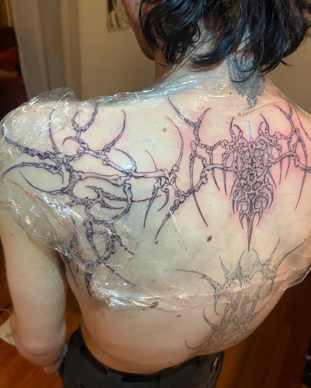 Tattoo by @initiationoftorture — blackwork, geometric