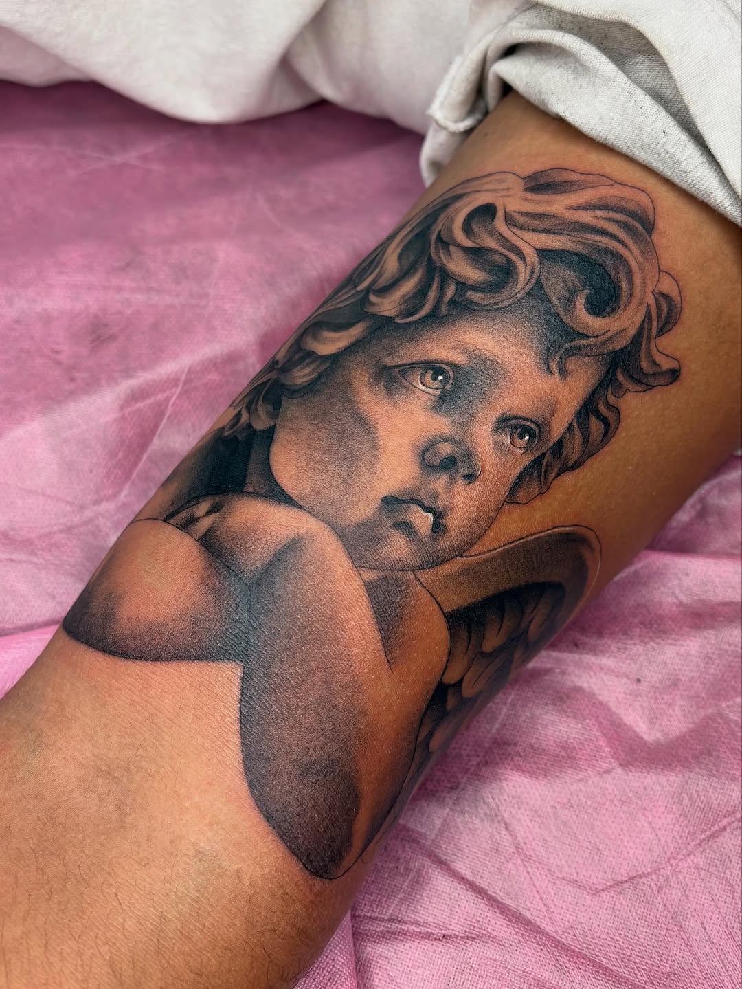 Tattoo by @inkedbysav โ realism, black_and_grey