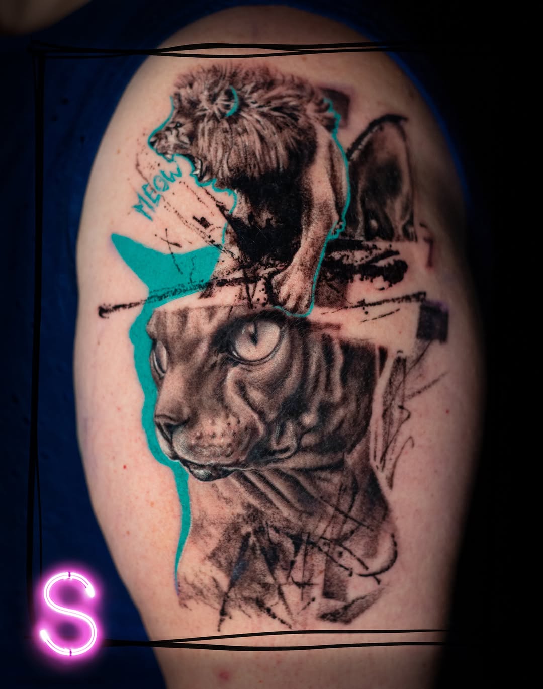 Tattoo by @mrsassy_tattoos — realism, black_and_grey