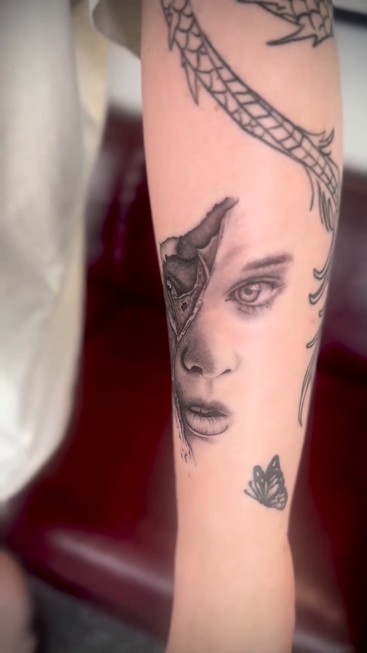Tattoo by @robincandraw โ black_and_grey, illustrative