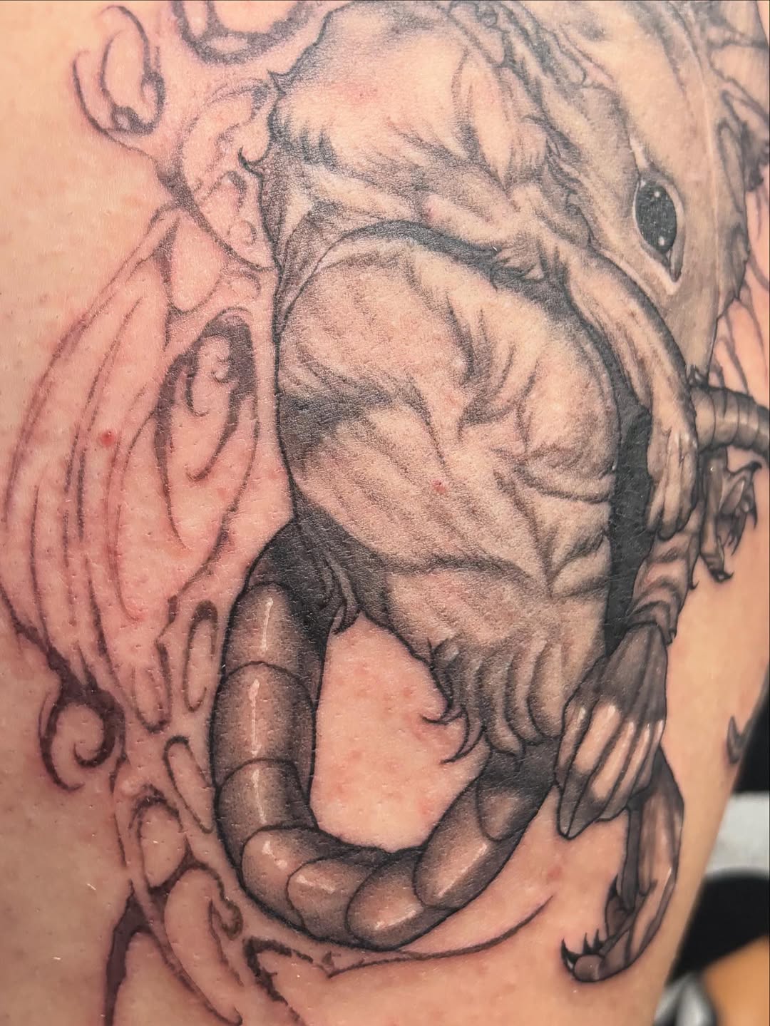 Tattoo by @sladesink — dark_realism, black_and_grey