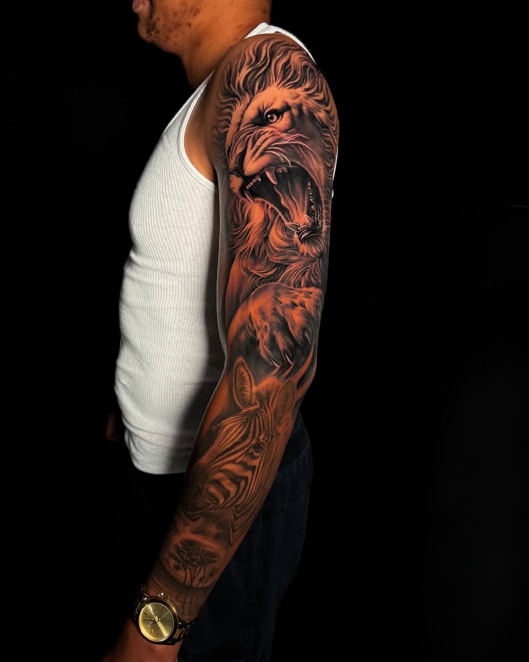 Tattoo by @tattsbyethan_ — realism, black_and_grey