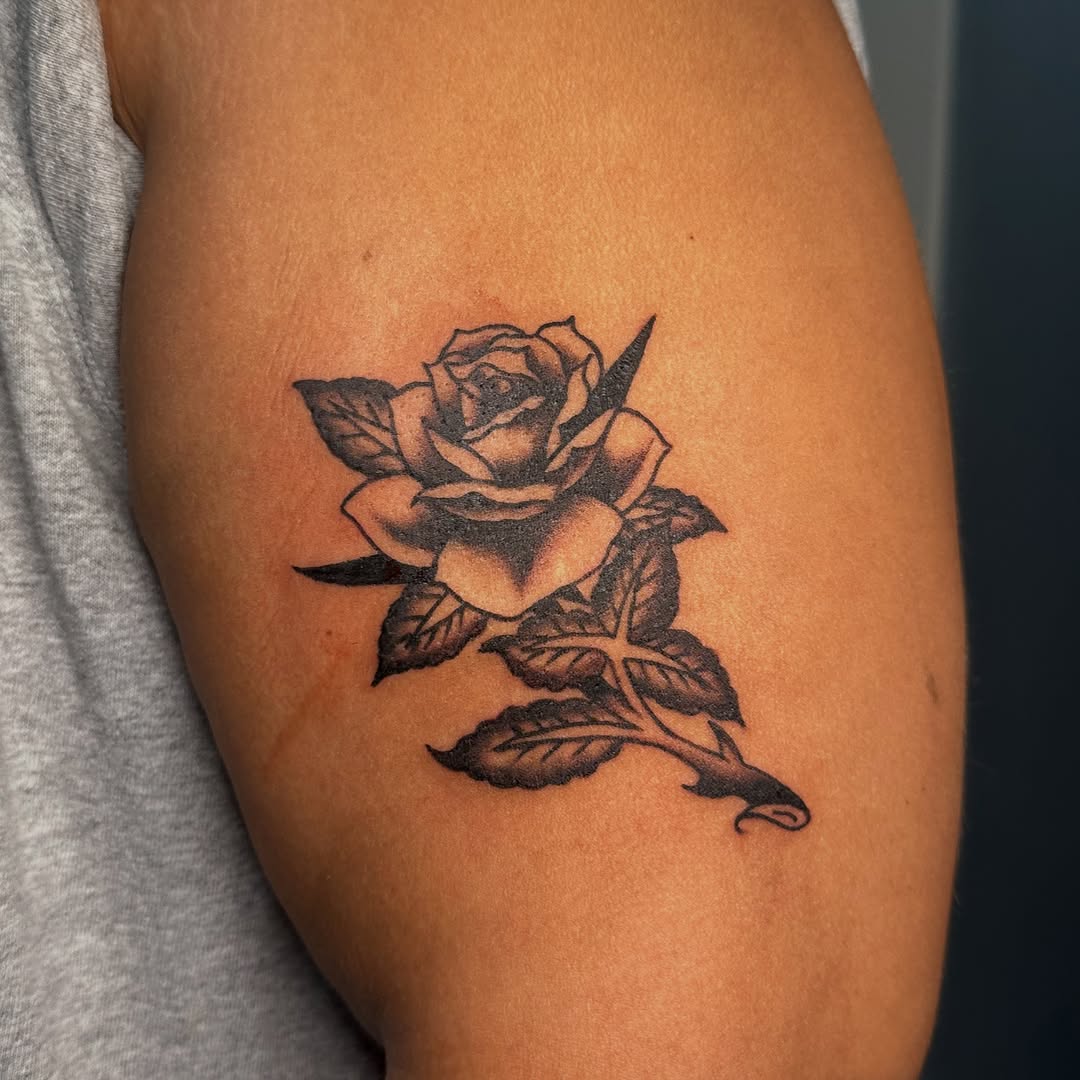Tattoo by @skyrosetattoos β black_and_grey, illustrative