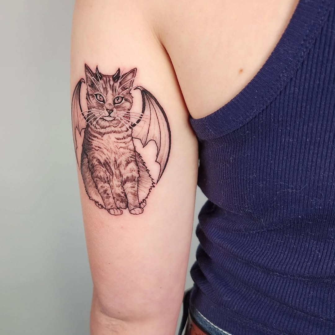 Tattoo by @soleilantoinette — black_and_grey, realism