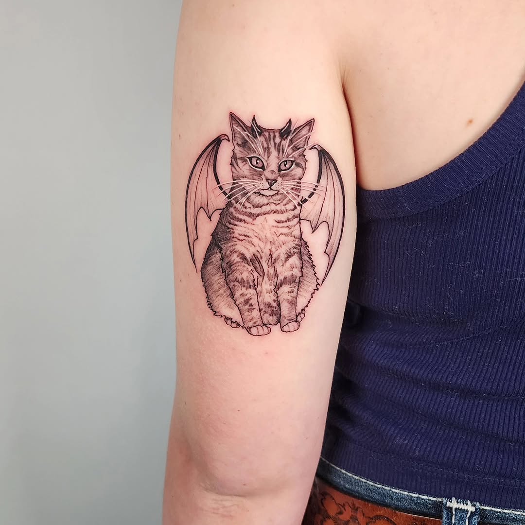 Tattoo by @soleilantoinette — black_and_grey, realism