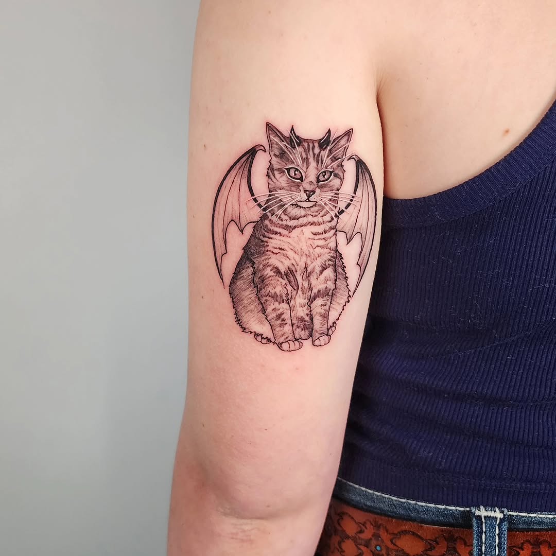 Tattoo by @soleilantoinette — black_and_grey, illustrative