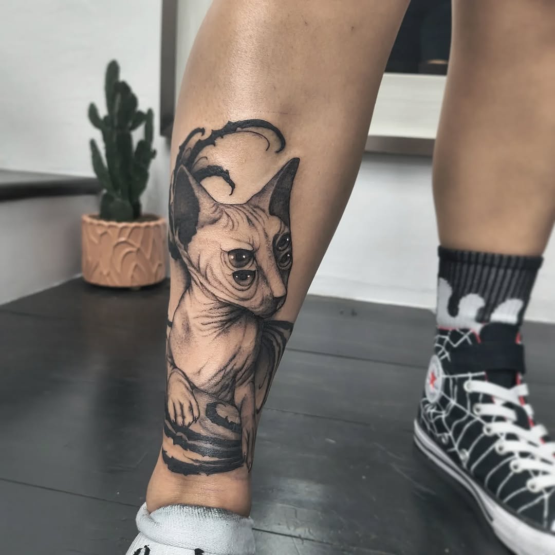 Tattoo by @_mujerdemuerte โ black_and_grey, realism