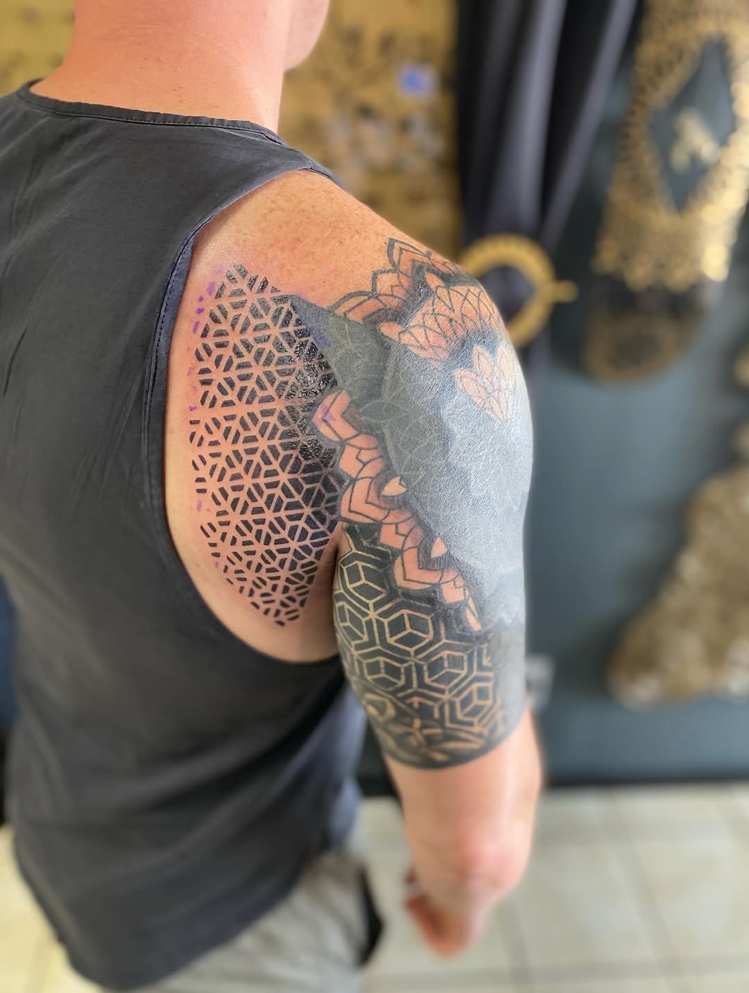 Tattoo by @fellatattoo — geometric, blackwork
