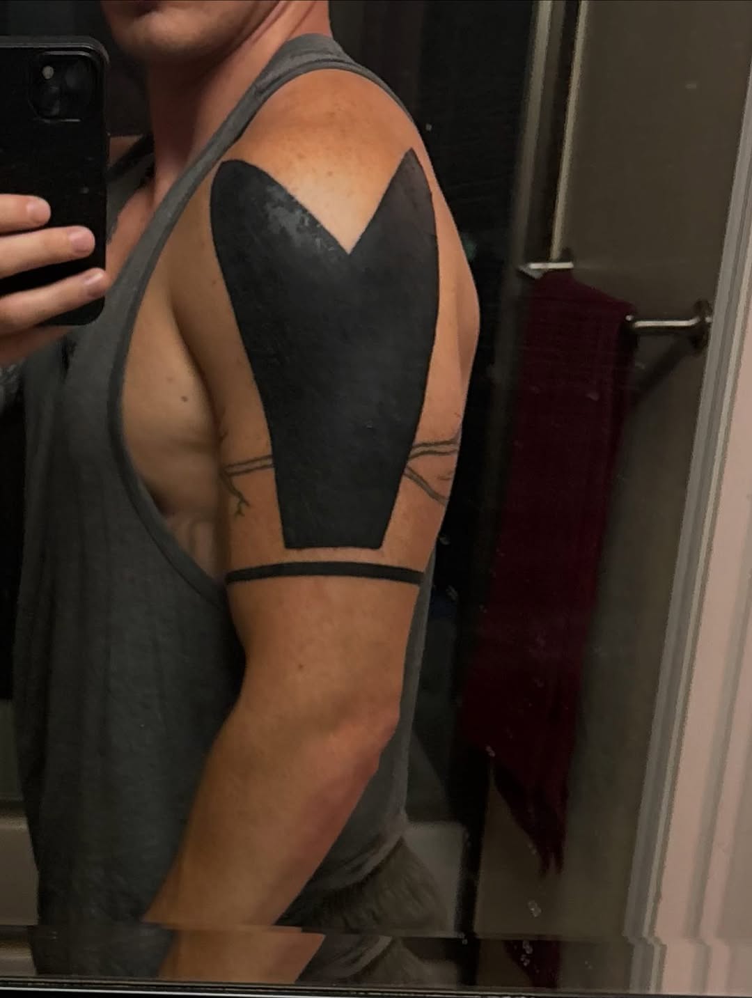 Tattoo by @fellatattoo — blackwork