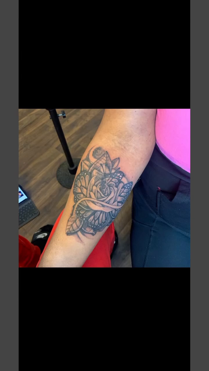 Tattoo by @da_madtatter — black_and_grey, realism
