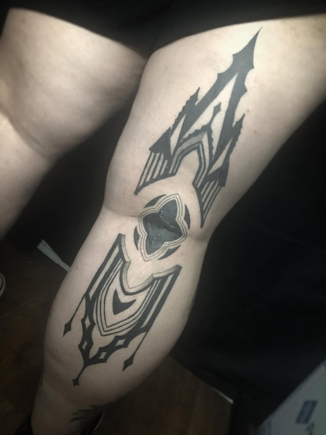 Tattoo by @cassandratattoos — geometric, blackwork