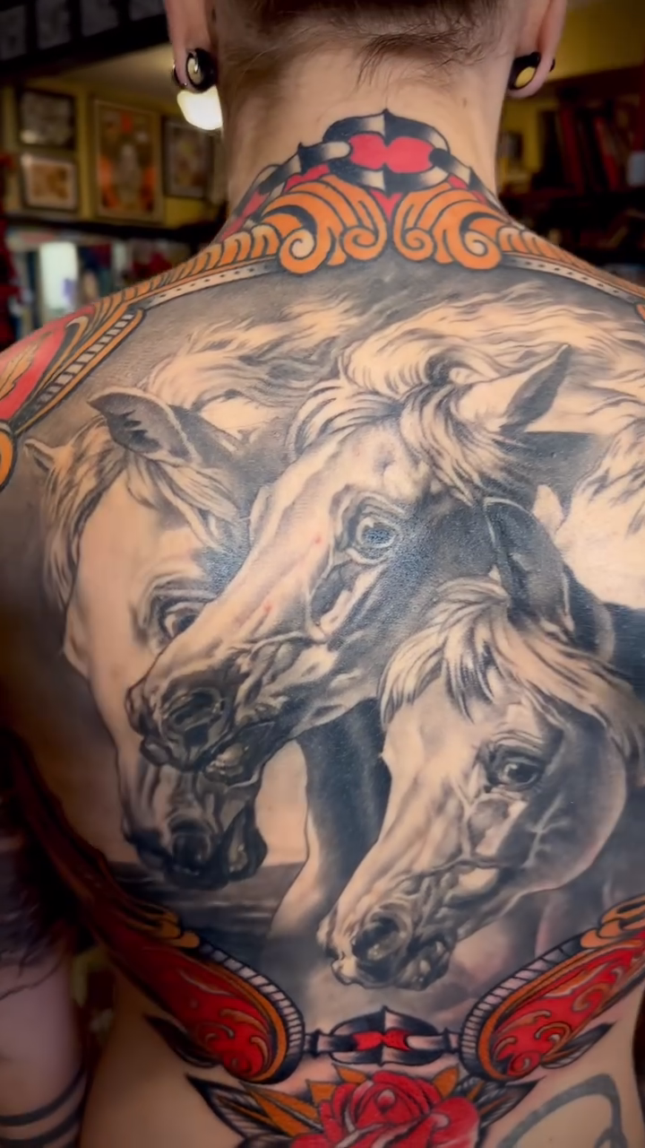 Tattoo by @hollyellistattoo — realism, black_and_grey