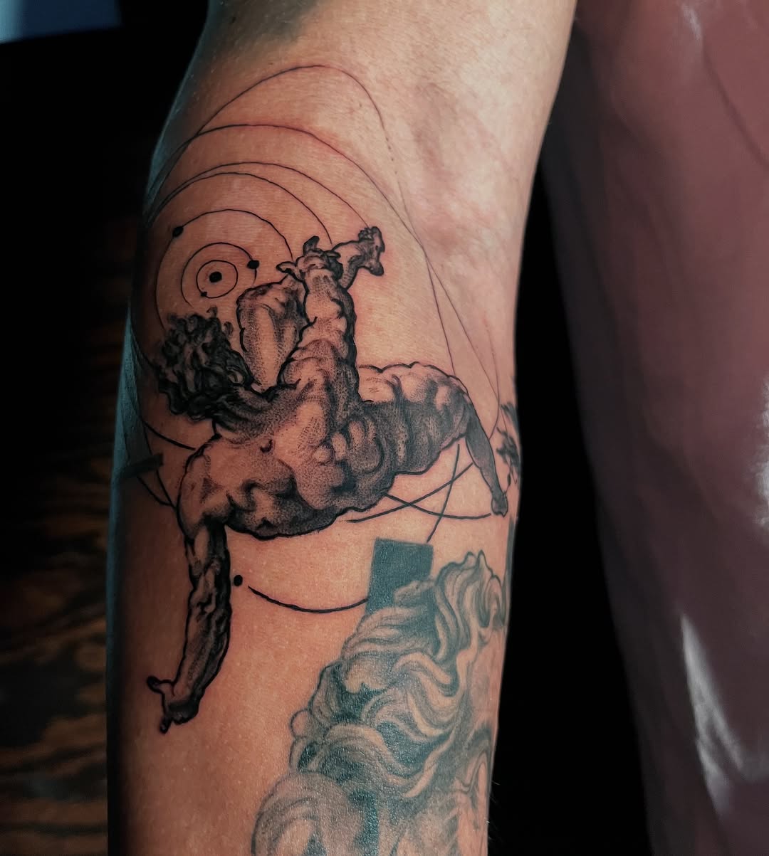 Tattoo by @zurdtauroink — black_and_grey
