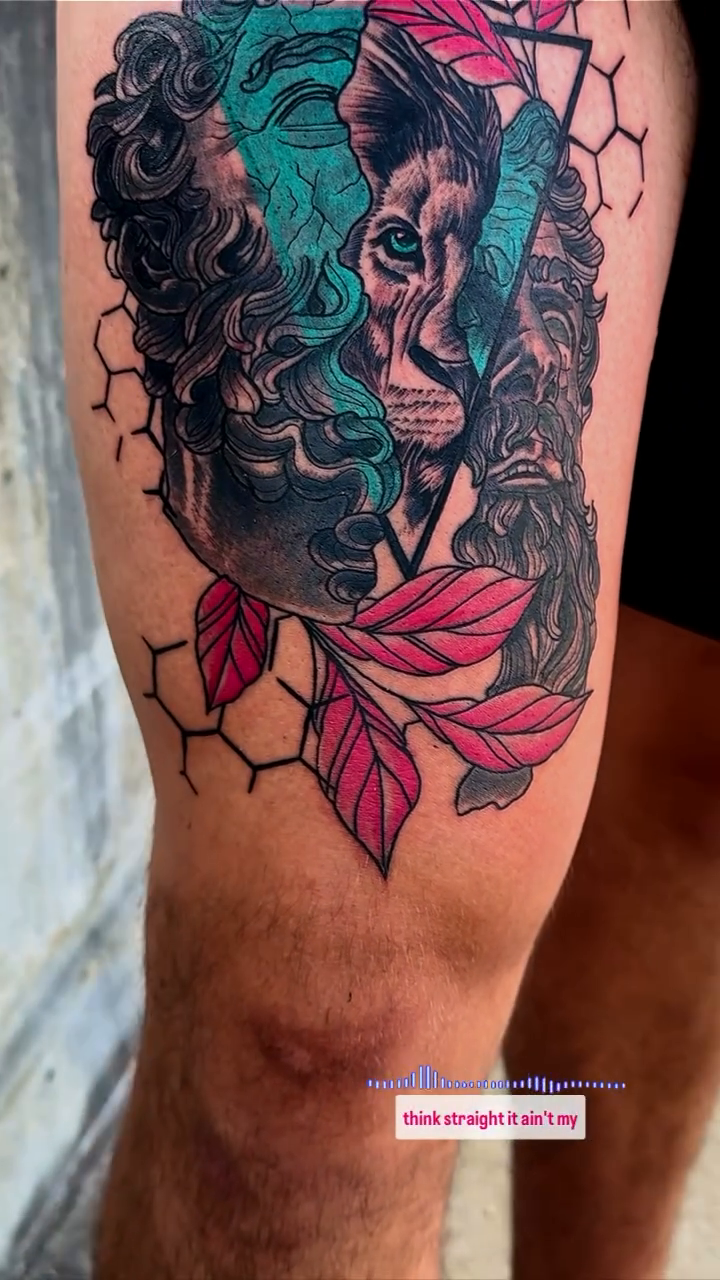 Tattoo by @flashme_ink — dark_realism, geometric