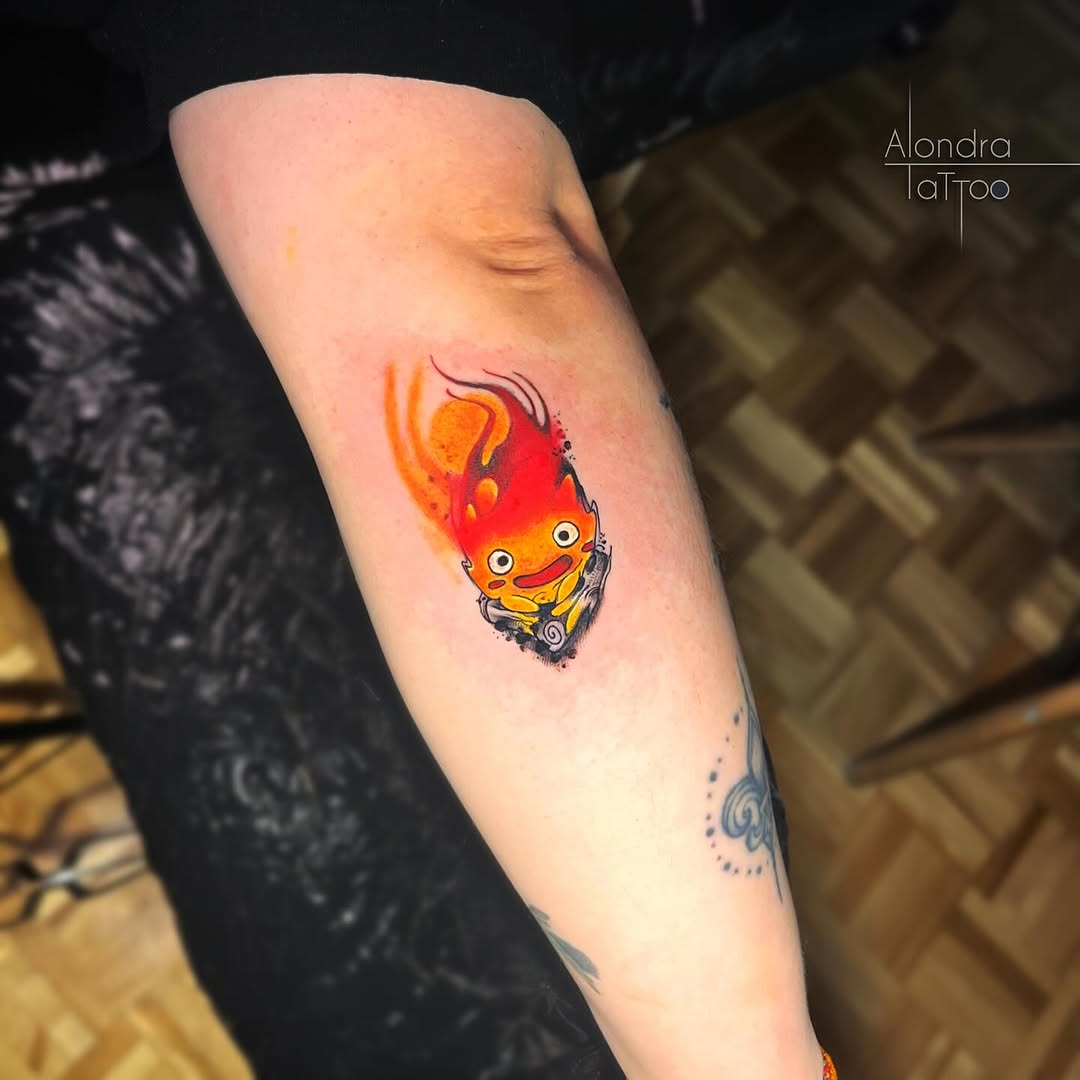 Tattoo by @juan.alondra.tattoo — anime, watercolor