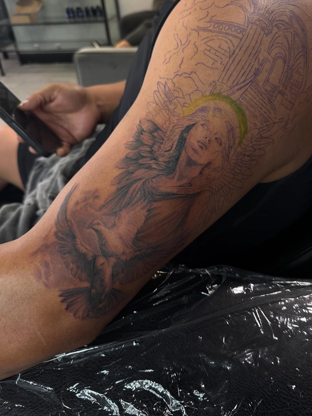 Tattoo by @inkwlexaa — realism, black_and_grey