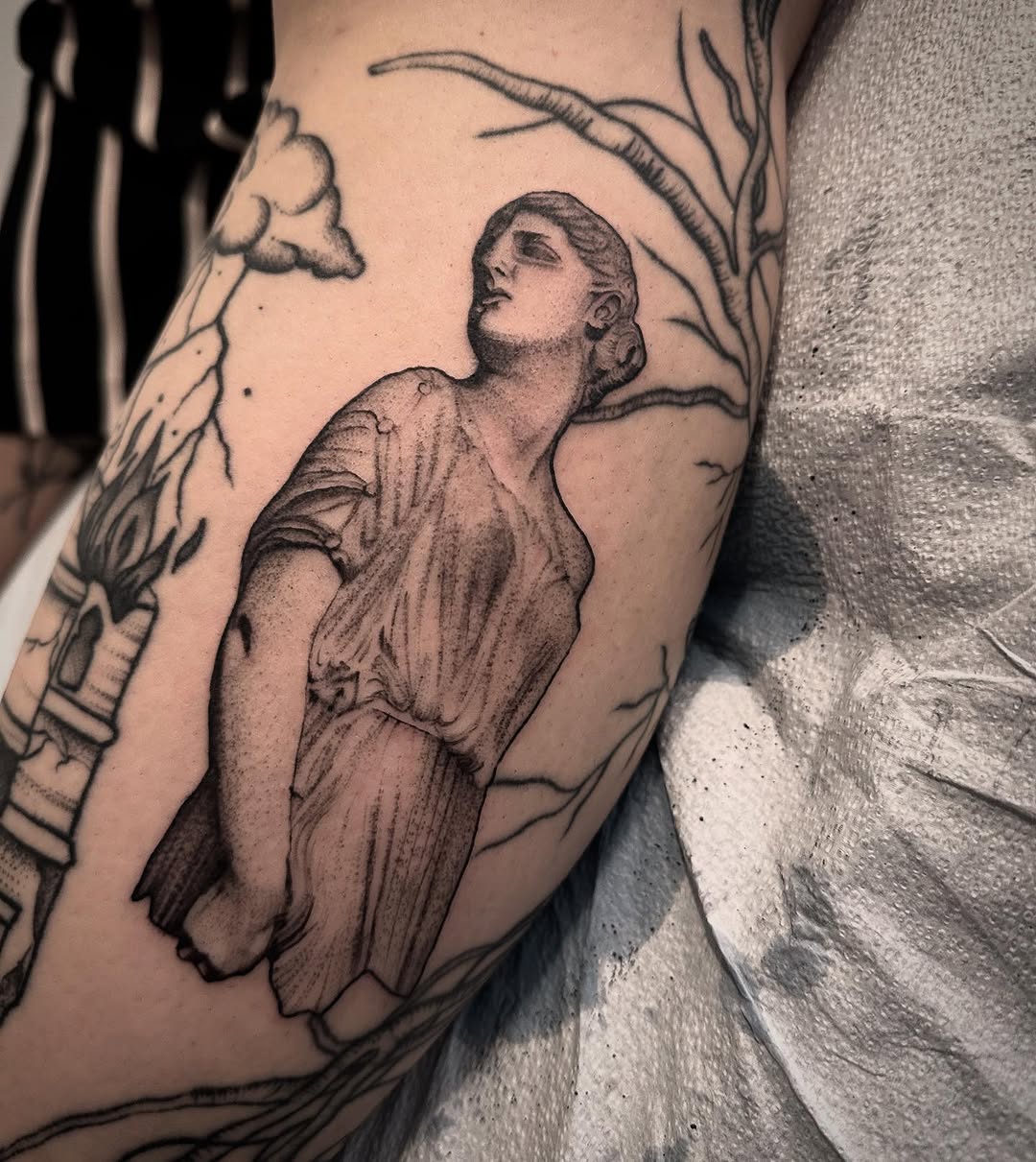 Tattoo by @darkartist82 โ black_and_grey, realism