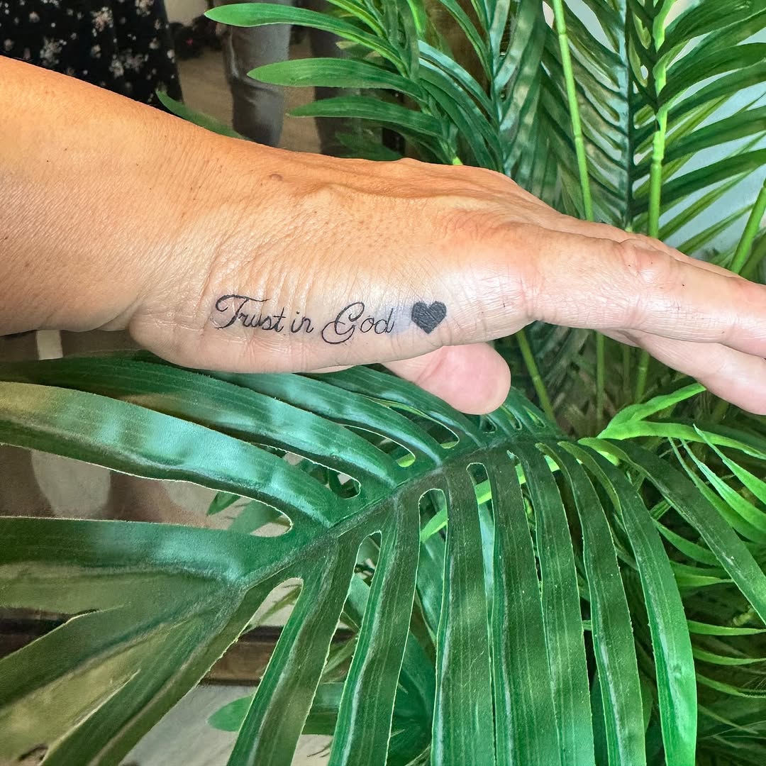 Tattoo by @inksspire — lettering_script, fine_line
