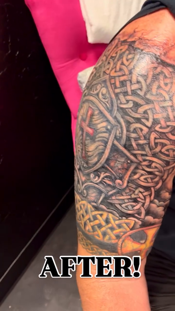 Tattoo by @vegasvalstatts — geometric, black_and_grey