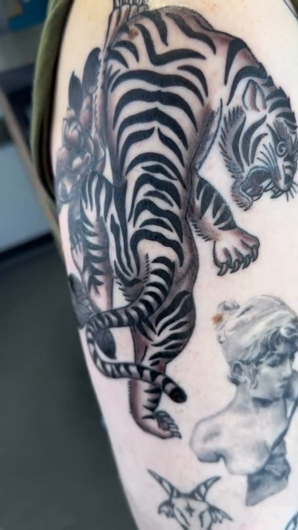 Tattoo by @j.isaac.tattoos — black_and_grey, realism