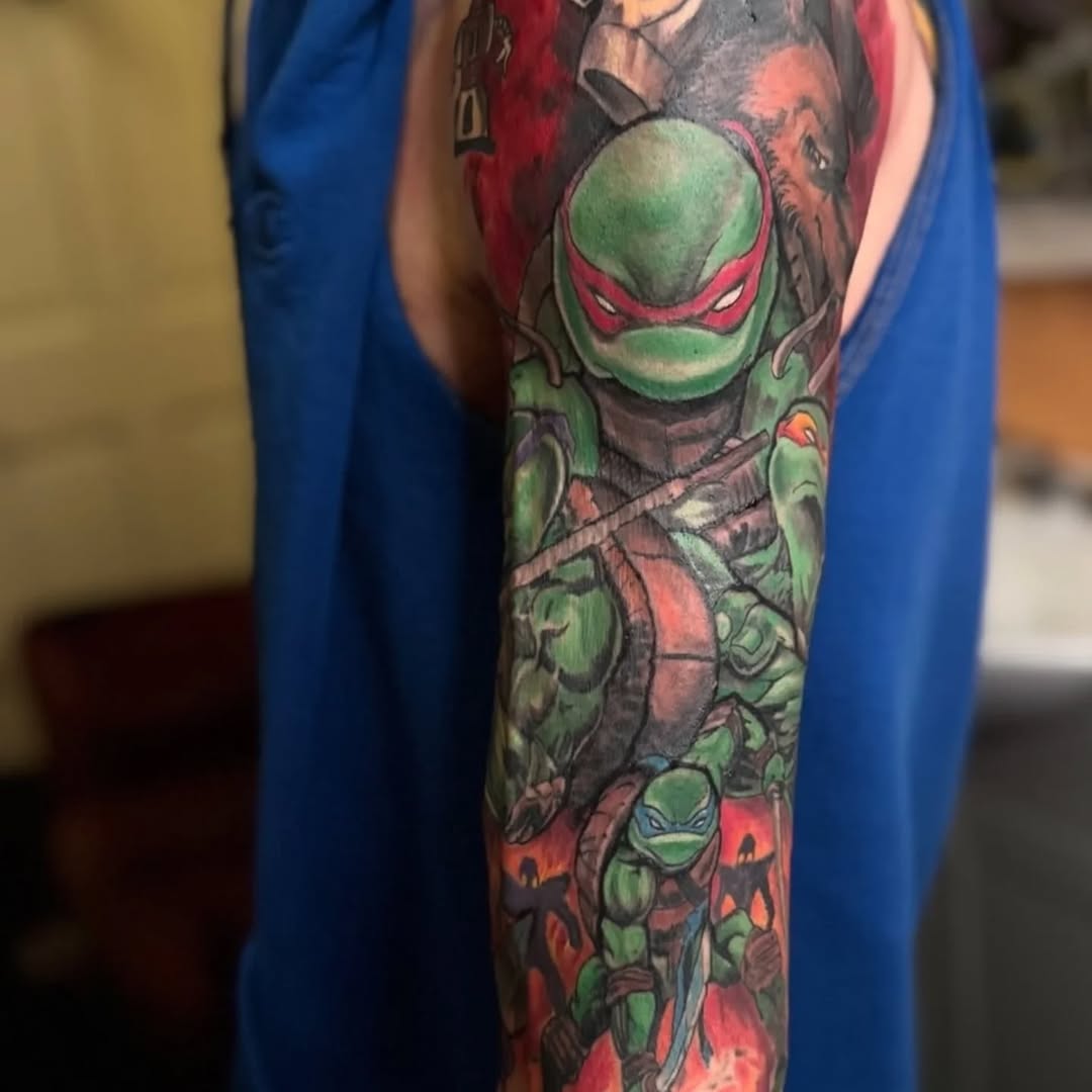 Tattoo by @robertcollinstattoo — new_school, anime