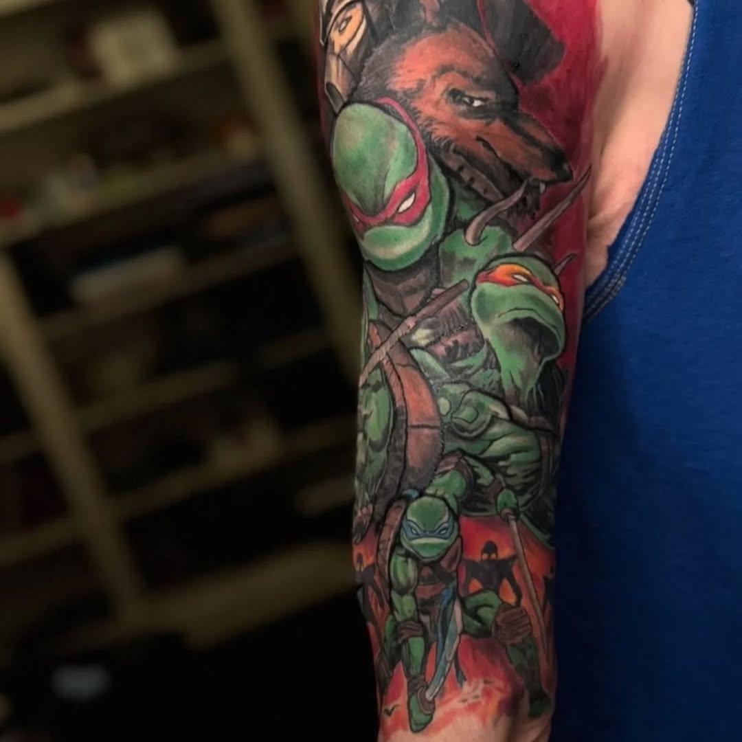 Tattoo by @robertcollinstattoo — realism, anime