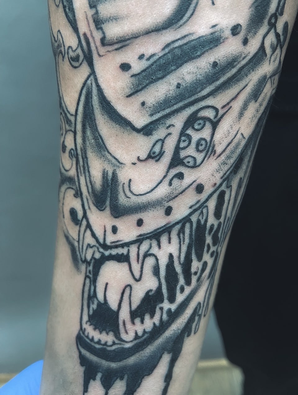 Tattoo by @hori.saru — japanese_irezumi, black_and_grey