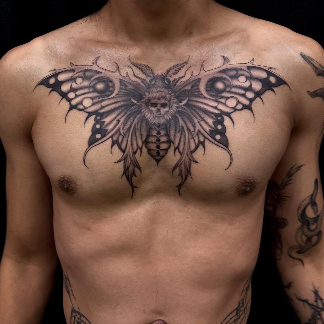 Tattoo by @transtamp — blackwork, illustrative