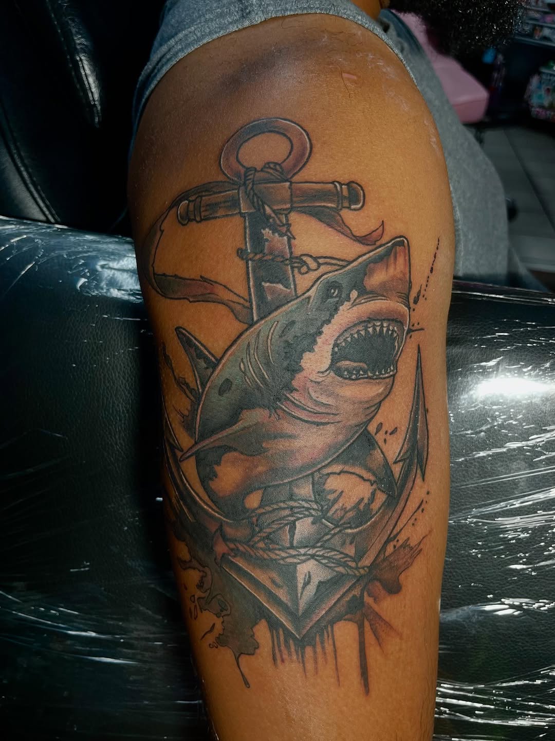 Tattoo by @gauge.creations — black_and_grey, realism