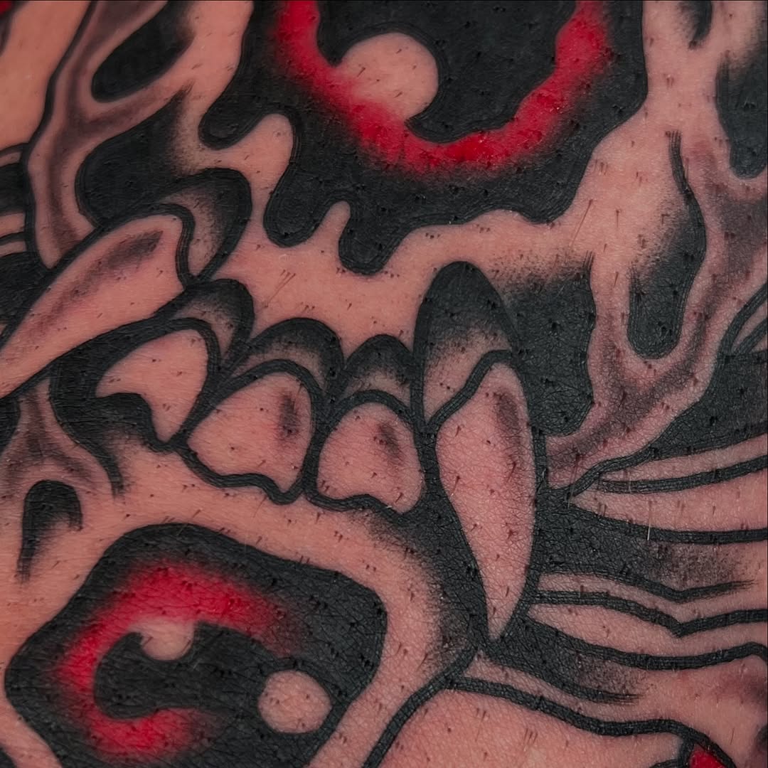 Tattoo by @whatswrongkiel — blackwork, neo_traditional