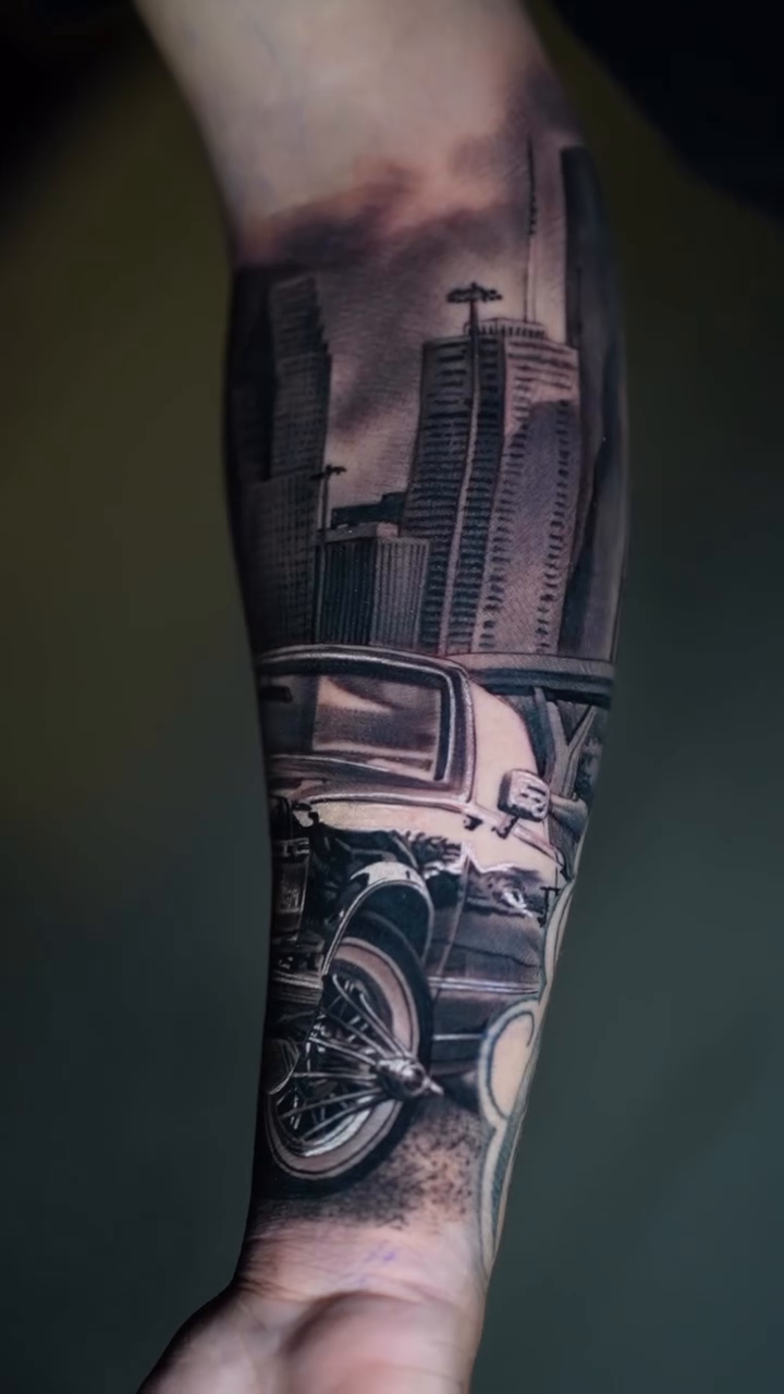 Tattoo by @tattoosbychino โ realism, black_and_grey