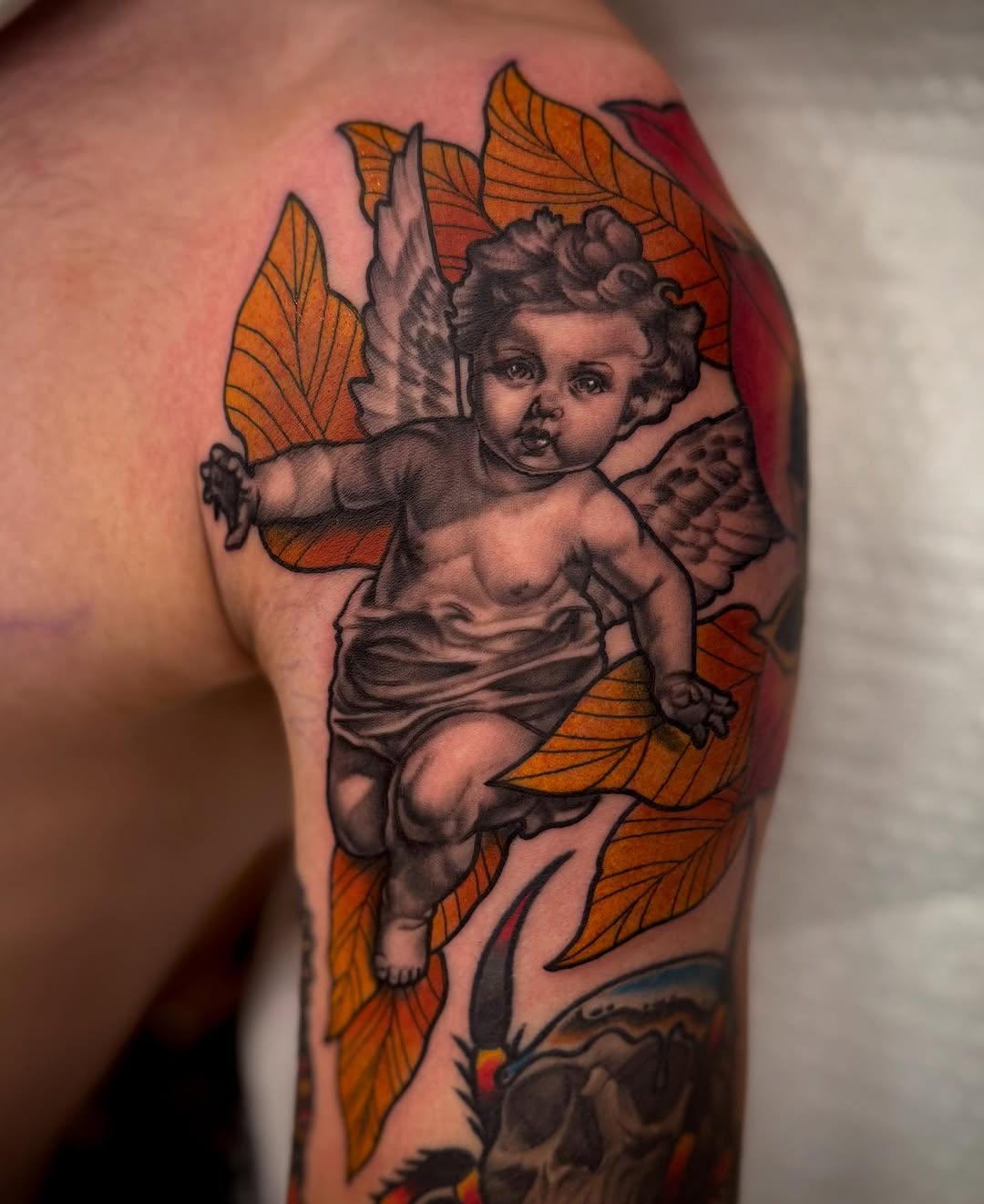 Tattoo by @babcocktattoo — realism, black_and_grey