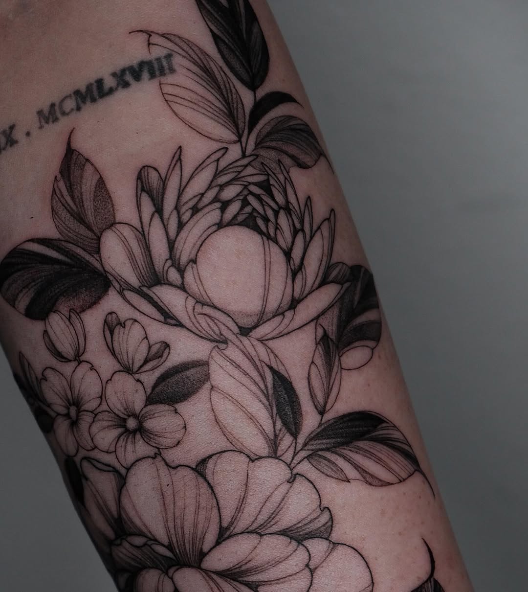 Tattoo by @trixiehg.tattoo — illustrative, black_and_grey