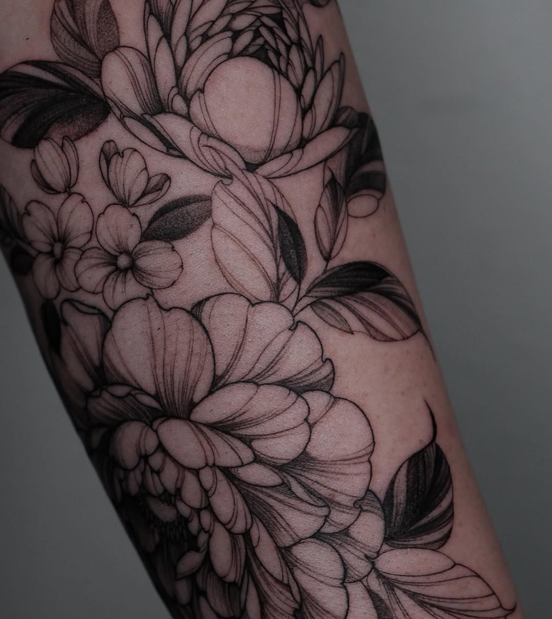 Tattoo by @trixiehg.tattoo — illustrative, black_and_grey