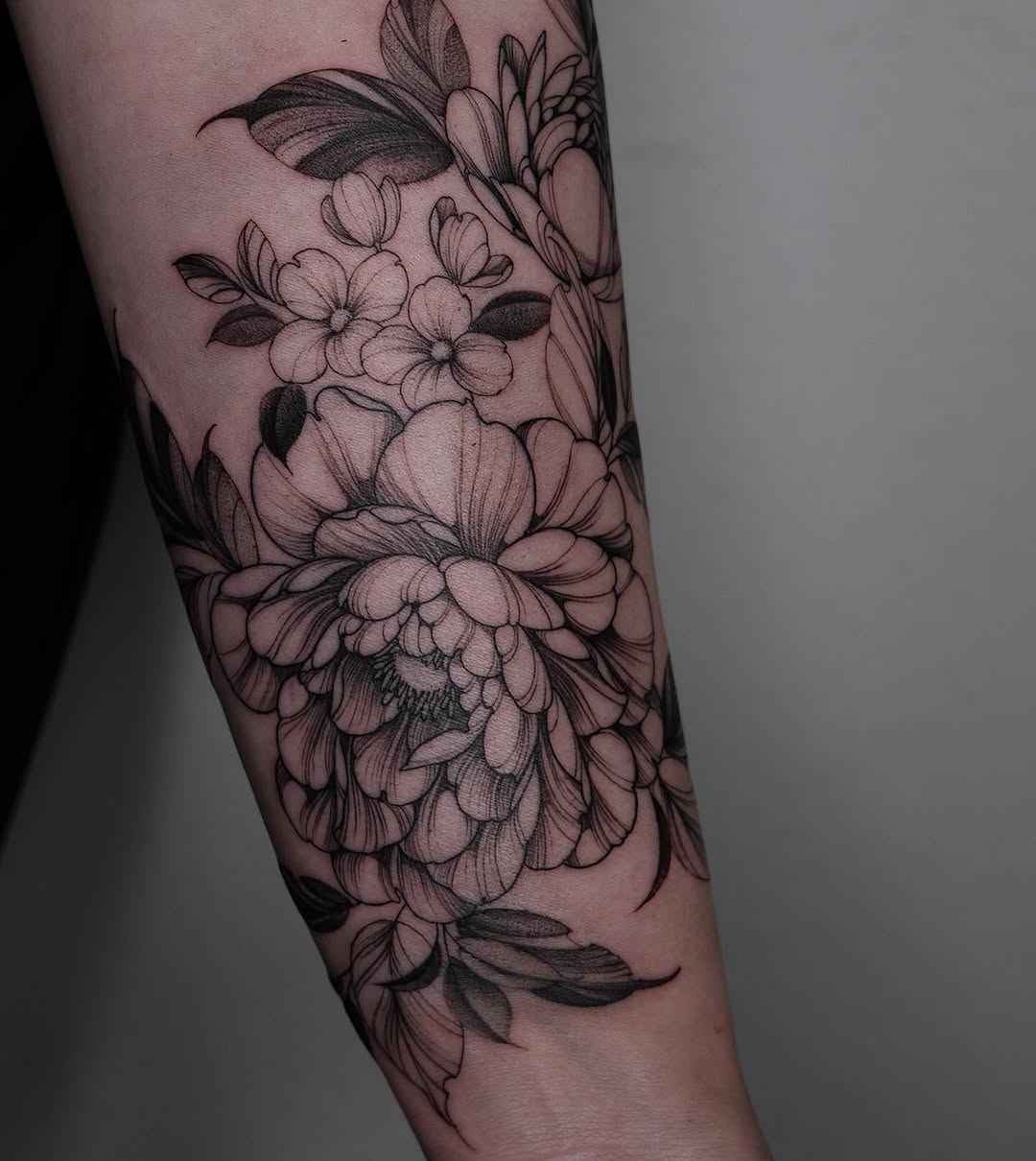 Tattoo by @trixiehg.tattoo — illustrative, black_and_grey