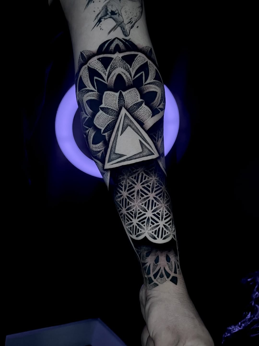 Tattoo by @inkedbypanezo — geometric, dotwork
