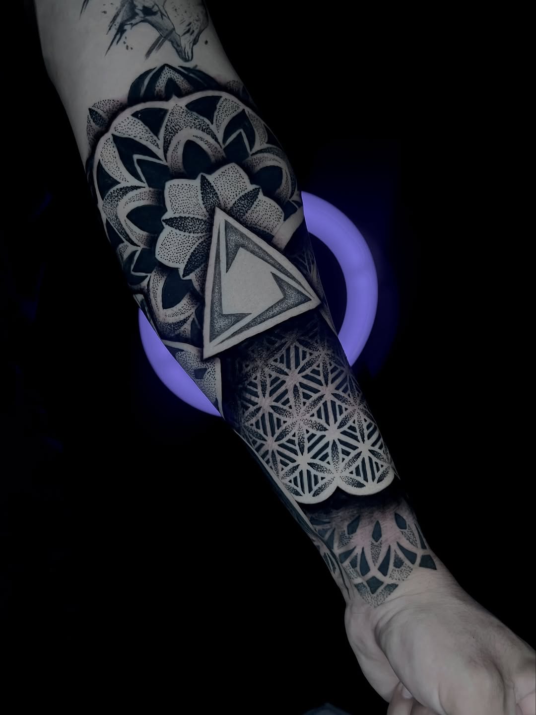 Tattoo by @inkedbypanezo — geometric, dotwork