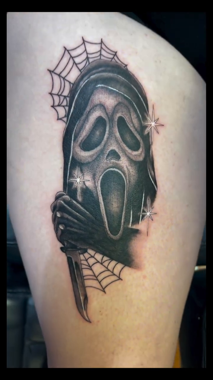 Tattoo by @therealdomgray — black_and_grey, realism