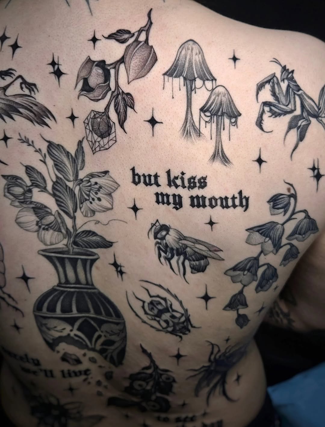 Tattoo by @glasswingtattoo โ black_and_grey, illustrative