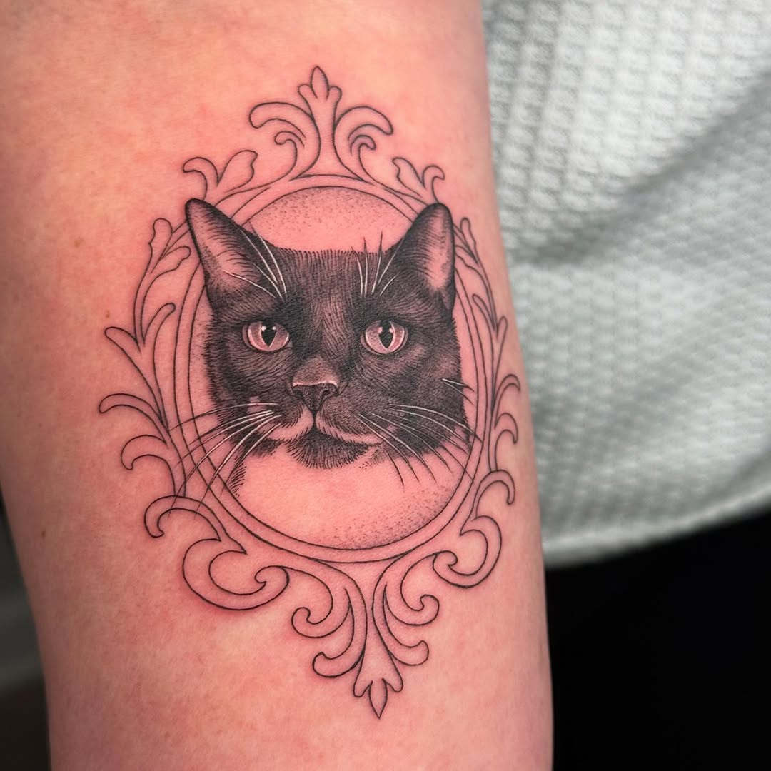 Tattoo by @whitestarling.tattoo — realism, black_and_grey
