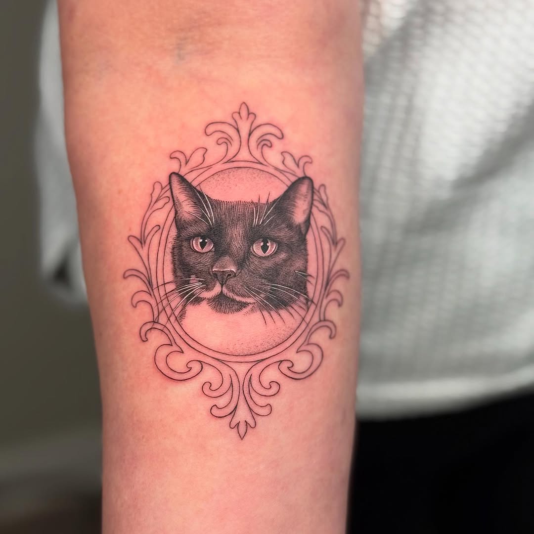 Tattoo by @whitestarling.tattoo — realism, black_and_grey