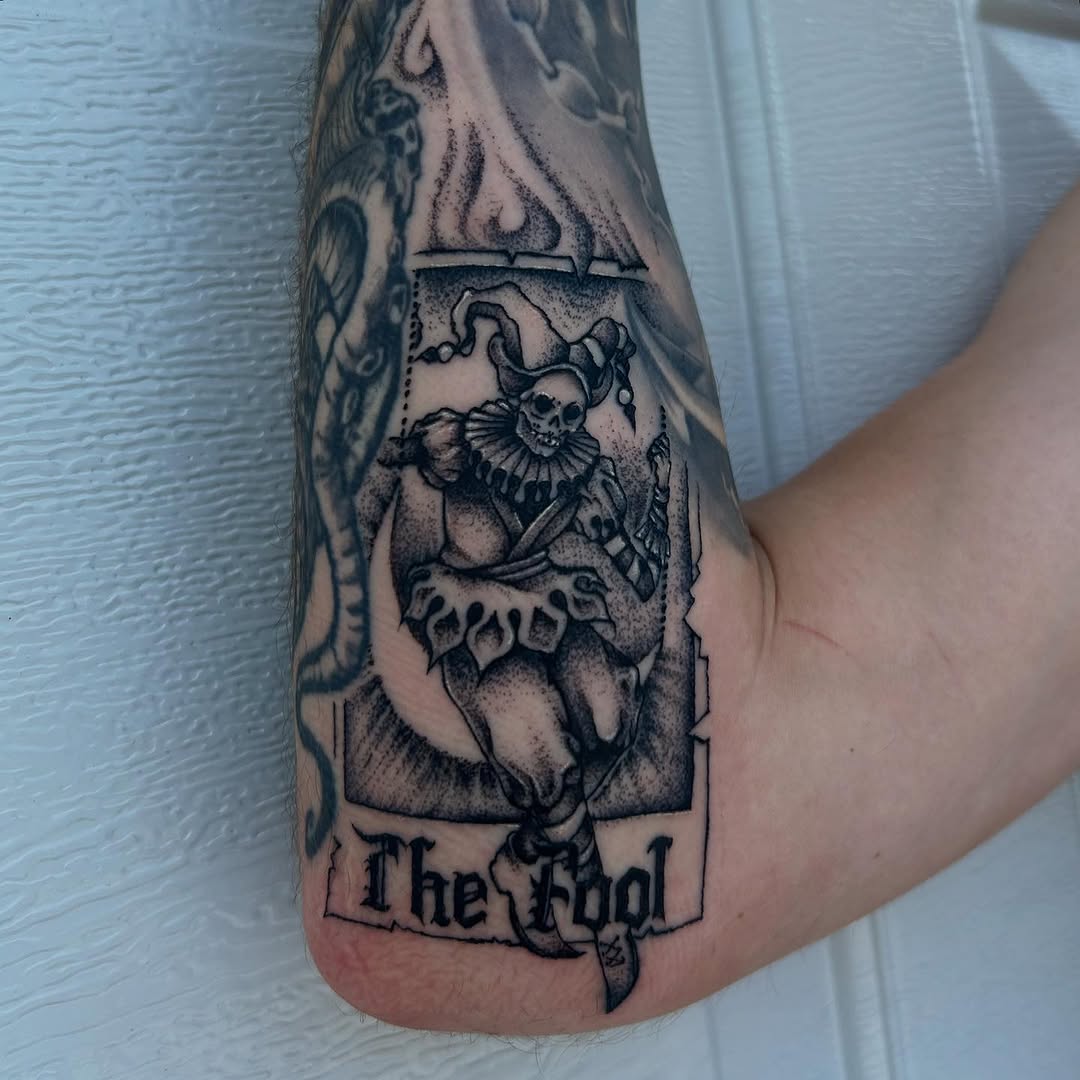 Tattoo by @stonyh4wk — black_and_grey, chicano