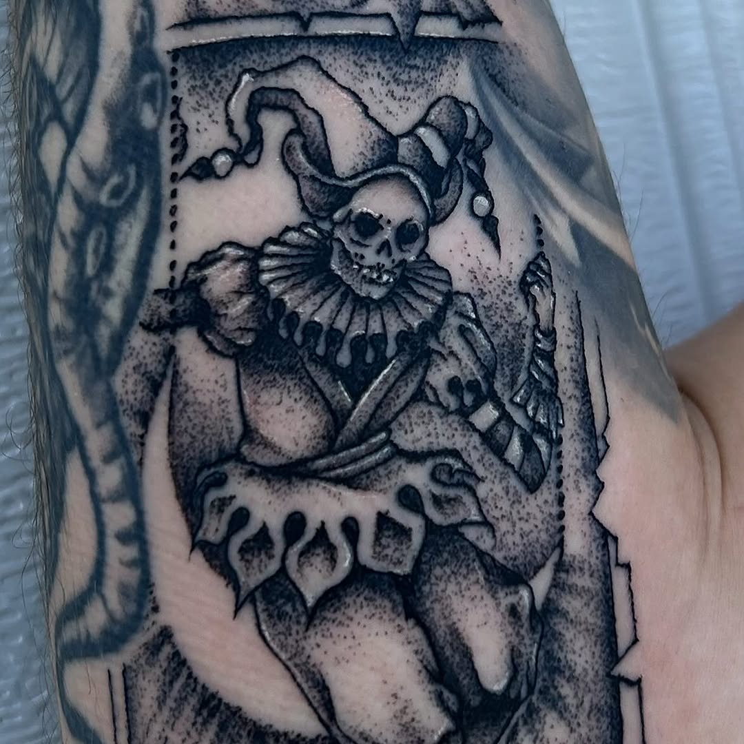 Tattoo by @stonyh4wk — dotwork, dark_realism
