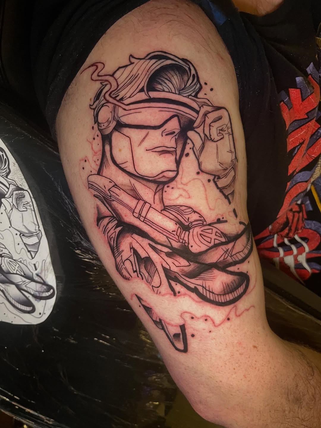 Tattoo by @devillepinson — black_and_grey